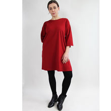 Carica l'immagine nel visualizzatore di Gallery, MAGLIA ABITO LILLA', COTONE INTERLOCK BIO, PORPORA