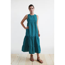 Carica l'immagine nel visualizzatore di Gallery, ABITO LUNGO ELICRISO COTONE SEERSUCKER SCACCHI