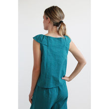 Carica l'immagine nel visualizzatore di Gallery, TOP MANIOCA COTONE SEERSUCKER SCACCHI