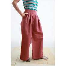 Carica l'immagine nel visualizzatore di Gallery, PANTALONE IRIDE LINO-COTONE TERRACOTTA