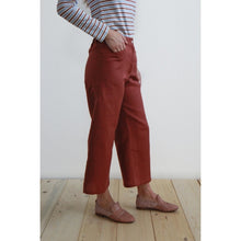 Carica l'immagine nel visualizzatore di Gallery, PANTALONE VITE LINO-COTONE TERRACOTTA