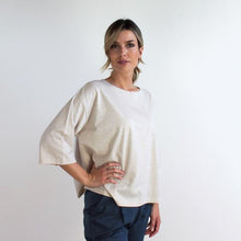 Carica l'immagine nel visualizzatore di Gallery, TEES GAROFANO JERSEY DI COTONE BIO FIAMMATO SABBIA