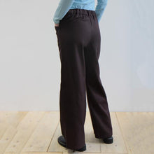 Carica l'immagine nel visualizzatore di Gallery, PANTALONE LUNGO VITE COTONE-LANA CIOCCOLATO