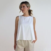 Carica l'immagine nel visualizzatore di Gallery, TOP PALMA JERSEY STRETCH BIO BIANCO