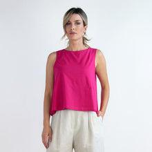 Carica l'immagine nel visualizzatore di Gallery, TOP PALMA JERSEY STRETCH BIO MAGENTA