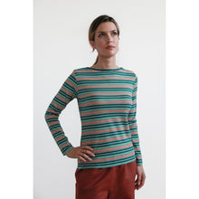 Carica l'immagine nel visualizzatore di Gallery, TEES BATEAU JERSEY BIO STRETCH RIGHE 5 COLORI