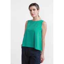 Carica l'immagine nel visualizzatore di Gallery, TOP PALMA JERSEY COTONE BIO STRETCH VERDE ACQUA