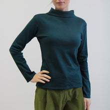 Carica l'immagine nel visualizzatore di Gallery, TEES BATEAU TURTLE COTONE INTERLOCK BIO BLU-VERDE