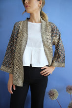 Carica l'immagine nel visualizzatore di Gallery, KIMONO DISEGNO FIORE DI PAVONE