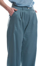 Carica l'immagine nel visualizzatore di Gallery, PANTALONE BETULLA IN COTONE, ACQUA TURCHESE