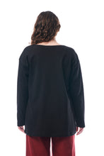 Carica l'immagine nel visualizzatore di Gallery, TEES MOOD, COTONE INTERLOCK BIO, NERO