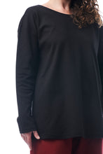 Carica l'immagine nel visualizzatore di Gallery, TEES MOOD, COTONE INTERLOCK BIO, NERO