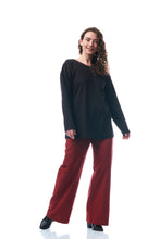 Carica l'immagine nel visualizzatore di Gallery, TEES MOOD, COTONE INTERLOCK BIO, NERO