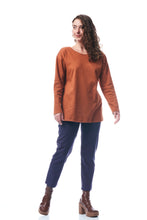 Carica l'immagine nel visualizzatore di Gallery, TEES MOOD, COTONE INTERLOCK BIO, CANNELLA