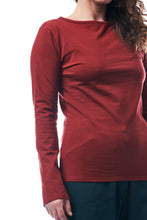 Carica l'immagine nel visualizzatore di Gallery, TEES BATEAU, JERSEY STRETCH BIO, RABARBARO