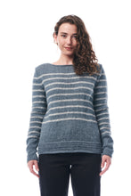 Carica l'immagine nel visualizzatore di Gallery, MAGLIA INFINITO, LANA, RIGHE AVIO