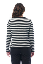 Carica l'immagine nel visualizzatore di Gallery, MAGLIA EDERA, ALPACA SUPERFINE, PANNA E NERO