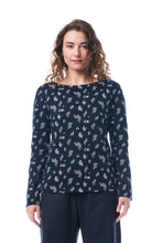 Carica l'immagine nel visualizzatore di Gallery, MAGLIA CORIANDOLO IN COTONE, BLU E BIANCO