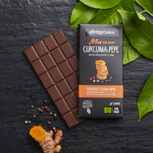 Carica l'immagine nel visualizzatore di Gallery, CIOCCOLATO MASCAO CURCUMA E PEPE - BIO | COD. 00001256 | 100 g