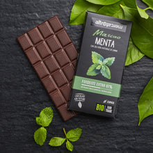 Carica l'immagine nel visualizzatore di Gallery, CIOCCOLATO MASCAO FONDENTE EXTRA ALLA MENTA - BIO | COD. 00000456 | 100 g