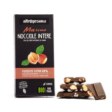 Carica l'immagine nel visualizzatore di Gallery, CIOCCOLATO MASCAO FONDENTE EXTRA CON NOCCIOLE INTERE - BIO | COD. 00001166 | 100 g