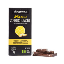 Carica l'immagine nel visualizzatore di Gallery, CIOCCOLATO MASCAO FONDENTE ALLO ZENZERO E LIMONE - BIO | COD. 00001058 | 80 g