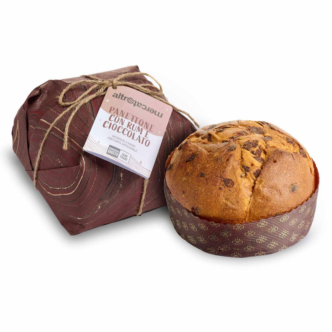 Panettone al Rum e gocce di cioccolato - 750 g COD. 00007617