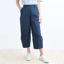 Carica l&#39;immagine nel visualizzatore di Gallery, PANTALONE NEW BAGGY COTONE OPERATO BLU SCURO
