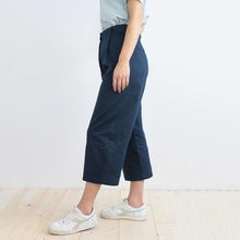 Carica l&#39;immagine nel visualizzatore di Gallery, PANTALONE NEW BAGGY COTONE OPERATO BLU SCURO
