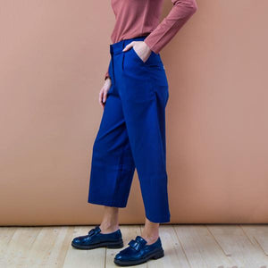PANTALONE NEW BAGGY, COTONE, BLU INDACO