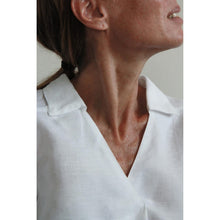 Carica l'immagine nel visualizzatore di Gallery, BLUSA MOLLY LINO-COTONE BIANCO
