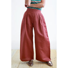 Carica l'immagine nel visualizzatore di Gallery, PANTALONE IRIDE LINO-COTONE TERRACOTTA
