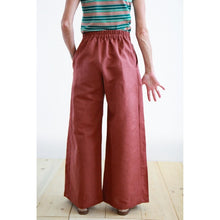 Carica l'immagine nel visualizzatore di Gallery, PANTALONE IRIDE LINO-COTONE TERRACOTTA
