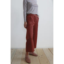 Carica l'immagine nel visualizzatore di Gallery, PANTALONE VITE LINO-COTONE TERRACOTTA
