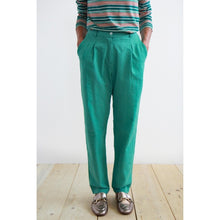 Carica l'immagine nel visualizzatore di Gallery, PANTALONE AMBRETTA COTONE SEERSUCKER VERDE ACQUA

