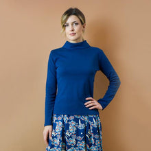 Carica l&#39;immagine nel visualizzatore di Gallery, TEES BATEAU TURTLE. COTONE INTERLOCK BIO. BLU INDACO
