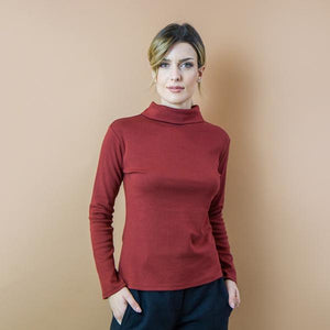 TEES BATEAU TURTLE. COTONE INTERLOCK BIO. MATTONE