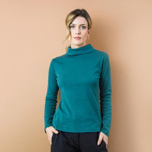 Carica l&#39;immagine nel visualizzatore di Gallery, TEES BATEAU TURTLE. COTONE INTERLOCK BIO. VERDE PETROLIO
