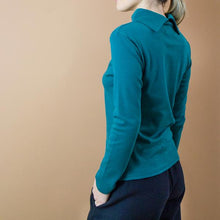 Carica l&#39;immagine nel visualizzatore di Gallery, TEES BATEAU TURTLE. COTONE INTERLOCK BIO. VERDE PETROLIO
