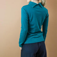 Carica l&#39;immagine nel visualizzatore di Gallery, TEES BATEAU TURTLE. COTONE INTERLOCK BIO. VERDE PETROLIO
