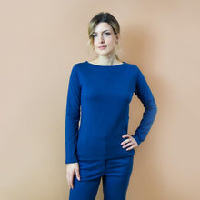 Carica l&#39;immagine nel visualizzatore di Gallery, TEES BATEAU. JERSEY STRETCH BIO. BLU INDACO
