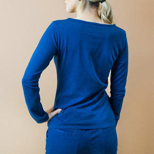 TEES BATEAU. JERSEY STRETCH BIO. BLU INDACO
