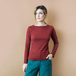 TEES BATEAU. JERSEY STRETCH BIO. MATTONE