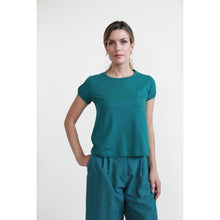 Carica l'immagine nel visualizzatore di Gallery, TEES OLIVO JERSEY COTONE BIO FIAMMATO PAVONE
