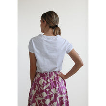 Carica l'immagine nel visualizzatore di Gallery, TEES OLIVO JERSEY COTONE BIO FIAMMATO BIANCO
