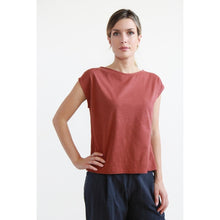 Carica l'immagine nel visualizzatore di Gallery, TEES ALESSIA JERSEY BIO FIAMMATO TERRACOTTA
