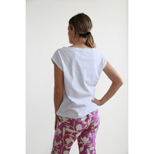 Carica l'immagine nel visualizzatore di Gallery, TEES ALESSIA JERSEY COTONE BIO FIAMMATO BIANCO
