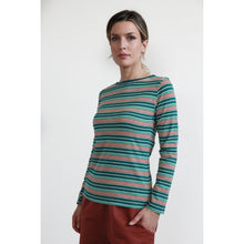 Carica l'immagine nel visualizzatore di Gallery, TEES BATEAU JERSEY BIO STRETCH RIGHE 5 COLORI
