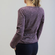 Carica l'immagine nel visualizzatore di Gallery, TEES FELCE JERSEY STRETCH BIO STAMPATO PRUGNA
