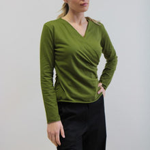 Carica l'immagine nel visualizzatore di Gallery, TEES FELCE JERSEY STRETCH BIO VERDE OLIVA

